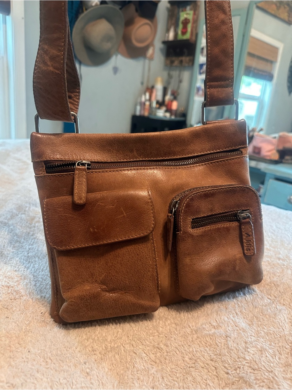 Adrian Kills Leather organizer bag